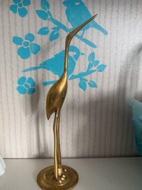 Vintage brass crane